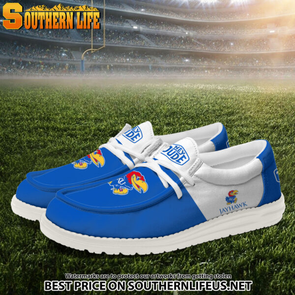 Tubopro Kansas Jayhawks Personalized Hey Dude Shoes For Men And Women - Image 2