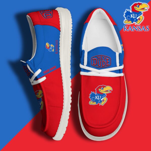 Tubopro Kansas Jayhawks Personalized Hey Dude Shoes For Men And Women