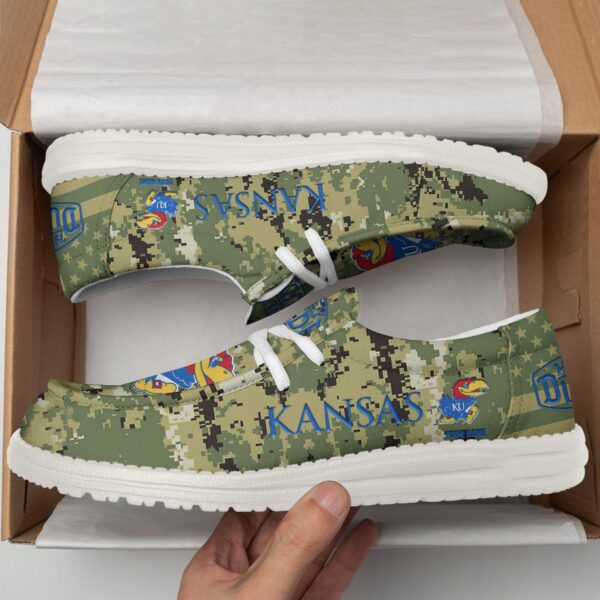 Tubopro Kansas Jayhawks Personalized Hey Dude Shoes For Men And Women - Image 2