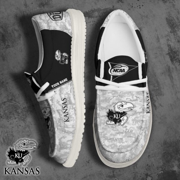 Tubopro Kansas Jayhawks Personalized Hey Dude Shoes For Men And Women