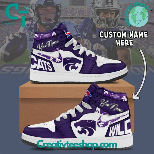 Tubopro Kansas State Wildcats AJ1 High Sneakers Shoes For Men And Women
