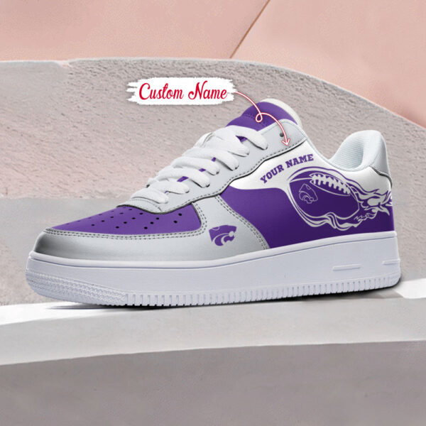 Tubopro Kansas State Wildcats NCAA Air Low-Top Sneakers Shoes For Men And Women - Image 3