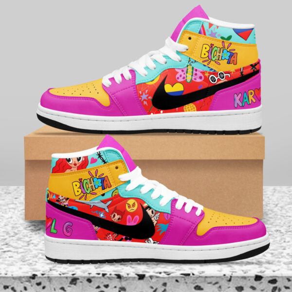 Tubopro Karol G AJ1 High Sneakers Shoes For Men And Women - Image 2