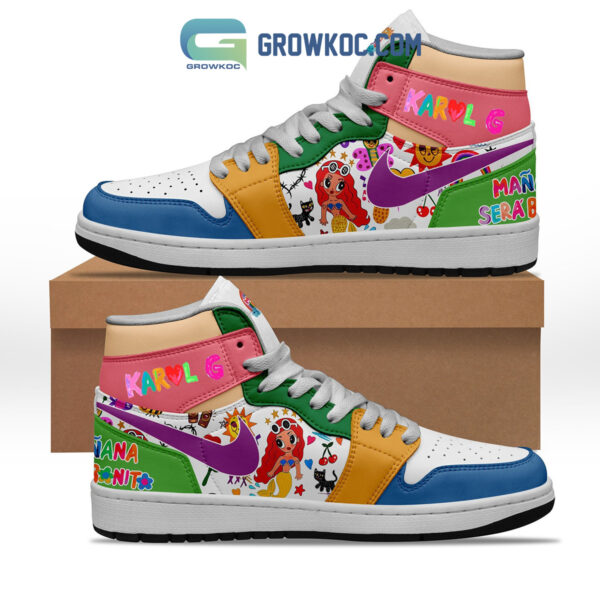 Tubopro Karol G AJ1 High Sneakers Shoes For Men And Women - Image 2