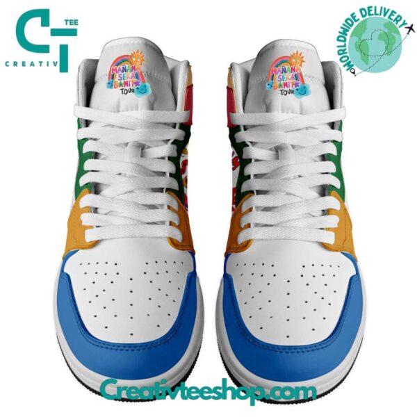 Tubopro Karol G Mermaid AJ1 High Sneakers Shoes For Men And Women - Image 2