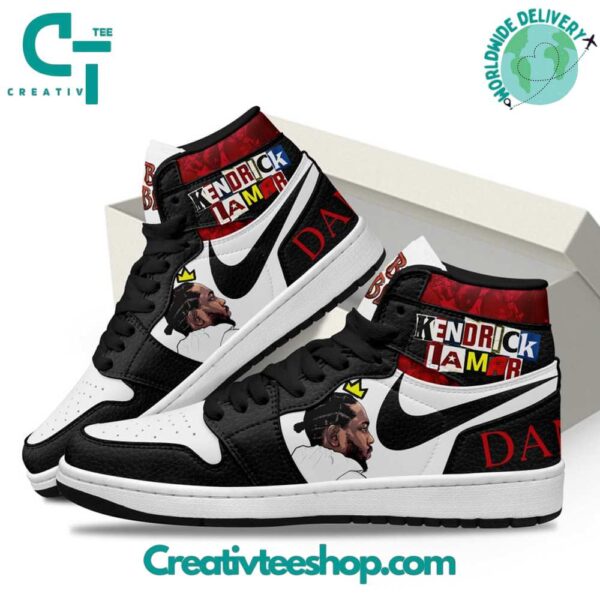 Tubopro Kendrick Lamar Damn AJ1 High Sneakers Shoes For Men And Women - Image 3