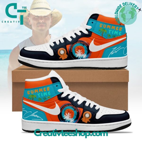 Tubopro Kenny Chesney Summer Time AJ1 High Sneakers Shoes For Men And Women