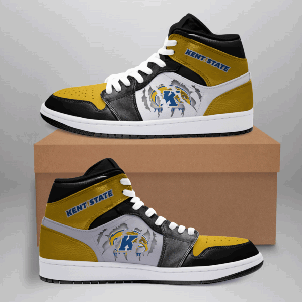 Tubopro Kent State Golden AJ1 High Sneakers Shoes For Men And Women