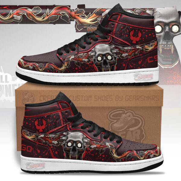 Tubopro Kill Confirmed USP-S Counter Strike Skins AJ1 High Sneakers Shoes For Men And Women