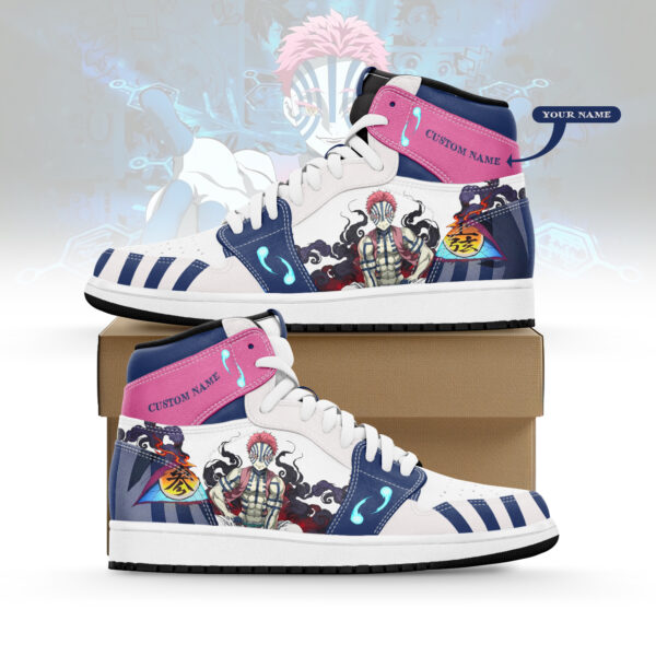 Tubopro Kimetsu No Yaiba x Akaza AJ1 High Sneakers Shoes For Men And Women