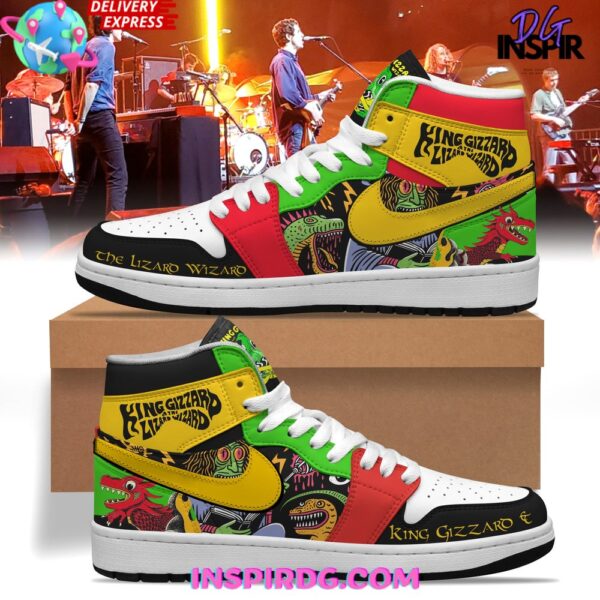 Tubopro King Gizzard & the Lizard Wizard AJ1 High Sneakers Shoes For Men And Women