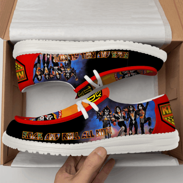 Tubopro Kiss Personalized Hey Dude Shoes For Men And Women - Image 2