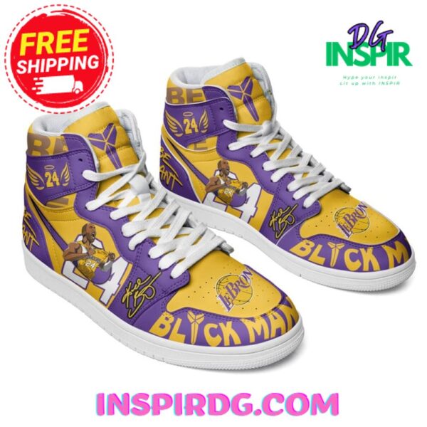 Tubopro Kobe Bryant Blick Mamba High AJ1 High Sneakers Shoes For Men And Women - Image 2