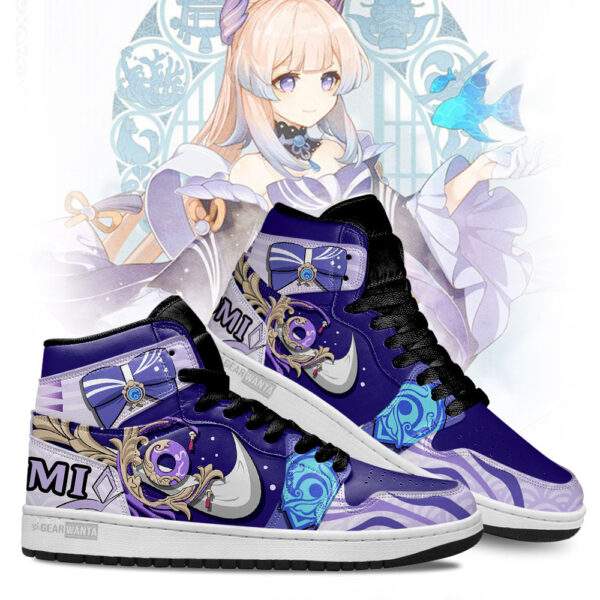 Tubopro Kokomi Sw Genshin Impact AJ1 High Sneakers Shoes For Men And Women - Image 3