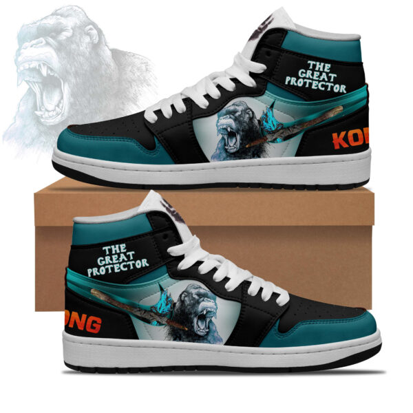 Tubopro Kong and Godzilla AJ1 High Sneakers Shoes For Men And Women