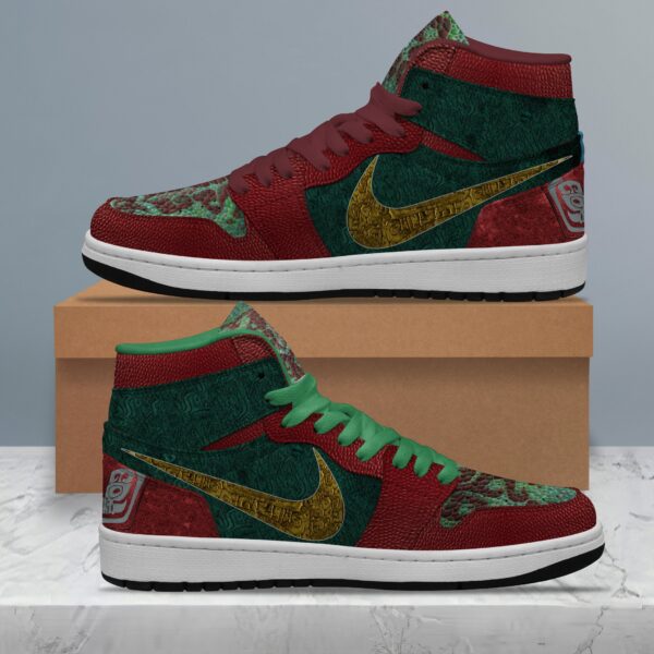 Tubopro Kungfu Panda AJ1 High Sneakers Shoes For Men And Women