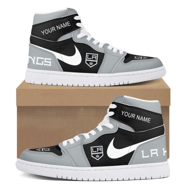 Tubopro LA Kings AJ1 High Sneakers Shoes For Men And Women - Image 2