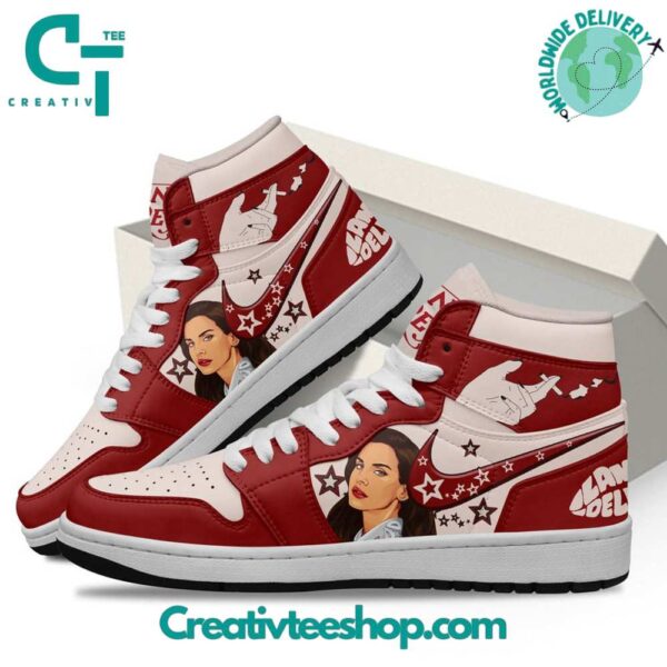 Tubopro Lana Del Rey AJ1 High Sneakers Shoes For Men And Women - Image 2