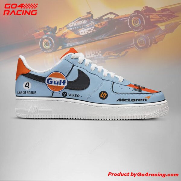 Tubopro Lando Norris  Mclaren Formula Air Low-Top Sneakers Shoes For Men And Women - Image 3