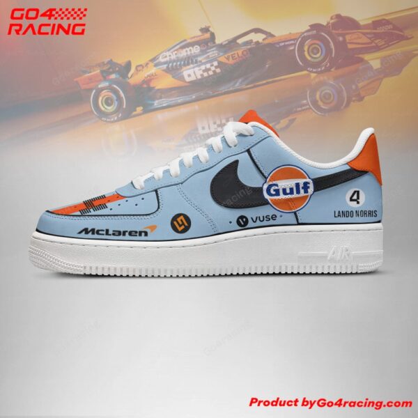 Tubopro Lando Norris  Mclaren Formula Air Low-Top Sneakers Shoes For Men And Women - Image 2