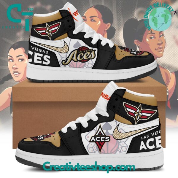 Tubopro Las Vegas Aces AJ1 High Sneakers Shoes For Men And Women