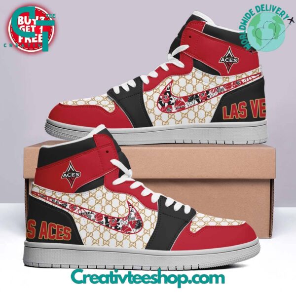 Tubopro Las Vegas Aces AJ1 High Sneakers Shoes For Men And Women