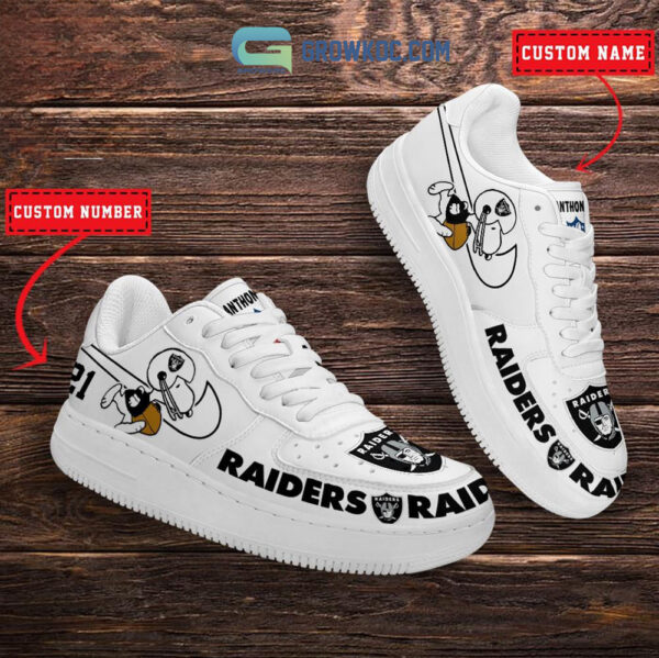 Tubopro Las Vegas Raiders Air Low-Top Sneakers Shoes For Men And Women - Image 3