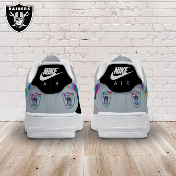 Tubopro Las Vegas Raiders Air Low-Top Sneakers Shoes For Men And Women - Image 2