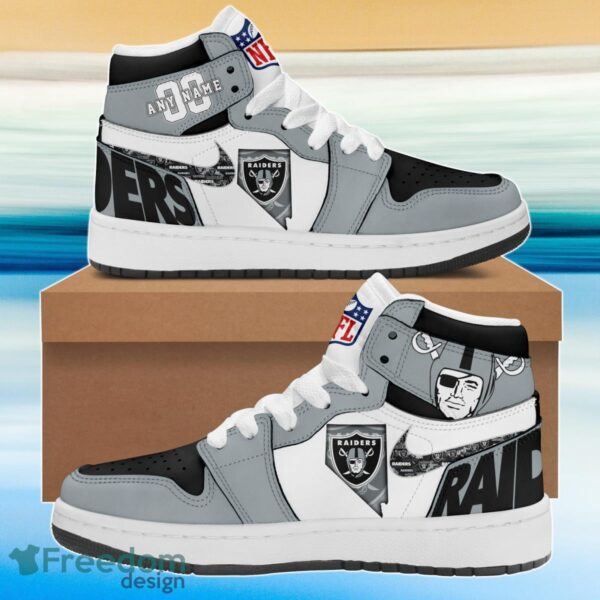 Tubopro Las Vegas Raiders AJ1 High Sneakers Shoes For Men And Women