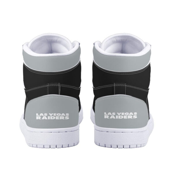 Tubopro Las Vegas Raiders AJ1 High Sneakers Shoes For Men And Women - Image 4