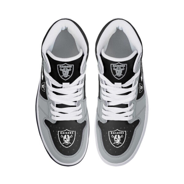 Tubopro Las Vegas Raiders AJ1 High Sneakers Shoes For Men And Women - Image 3
