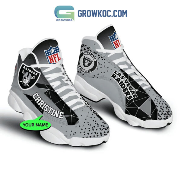 Tubopro Las Vegas Raiders AJ13 Sneakers Shoes For Men And Women - Image 2