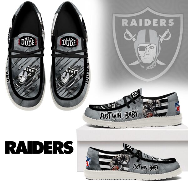 Tubopro Las Vegas Raiders Personalized Hey Dude Shoes For Men And Women