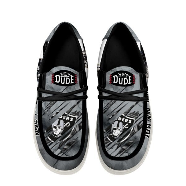 Tubopro Las Vegas Raiders Personalized Hey Dude Shoes For Men And Women - Image 3