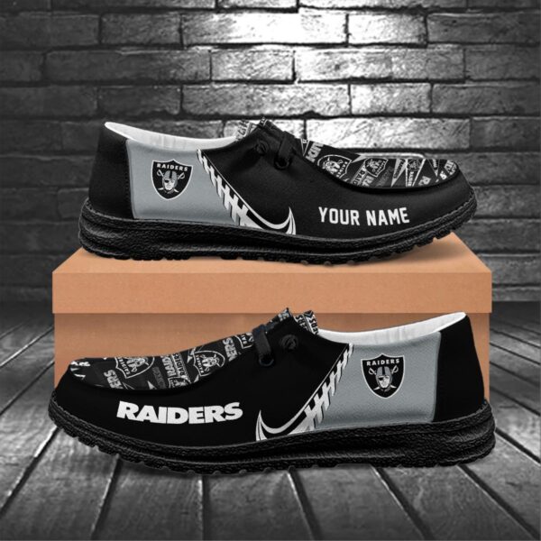 Tubopro Las Vegas Raiders Hey Dude Shoes For Men And Women - Image 6