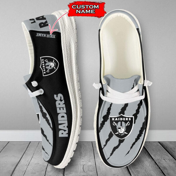 Tubopro Las Vegas Raiders Hey Dude Shoes For Men And Women - Image 6