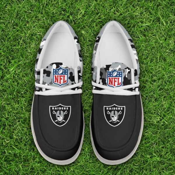 Tubopro Las Vegas Raiders Hey Dude Shoes For Men And Women - Image 5