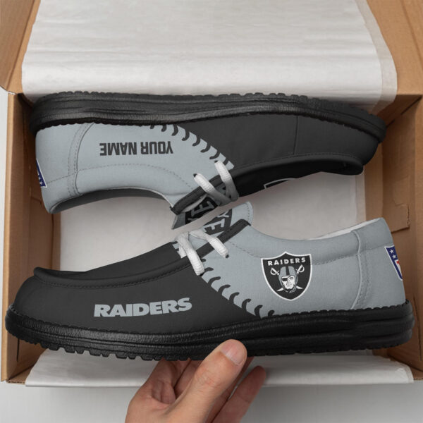 Tubopro Las Vegas Raiders Hey Dude Shoes For Men And Women - Image 4