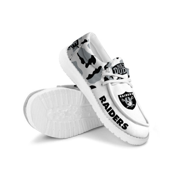 Tubopro Las Vegas Raiders Hey Dude Shoes For Men And Women - Image 4
