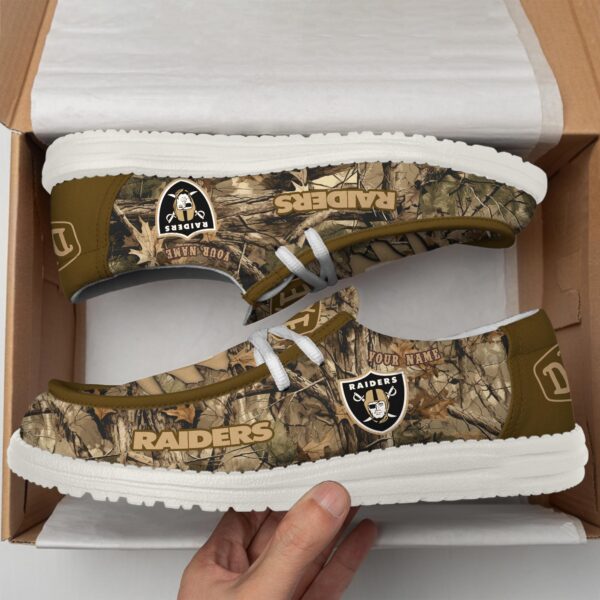 Tubopro Las Vegas Raiders Hey Dude Shoes For Men And Women - Image 3