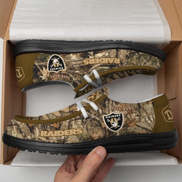Tubopro Las Vegas Raiders Hey Dude Shoes For Men And Women - Image 4