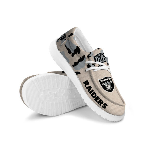 Tubopro Las Vegas Raiders Hey Dude Shoes For Men And Women - Image 3