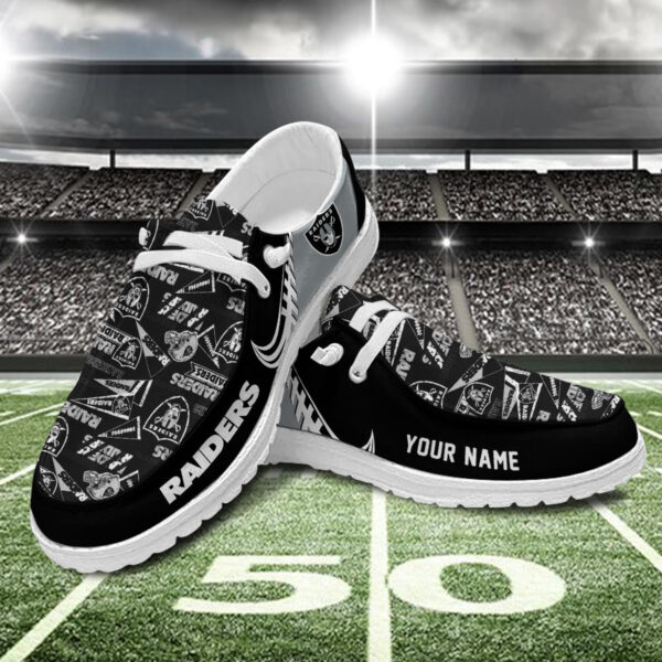 Tubopro Las Vegas Raiders Hey Dude Shoes For Men And Women