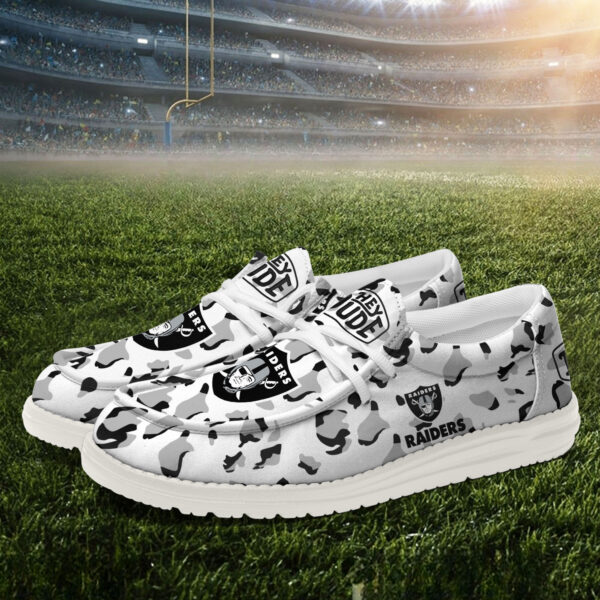 Tubopro Las Vegas Raiders Hey Dude Shoes For Men And Women Ver2 - Image 3