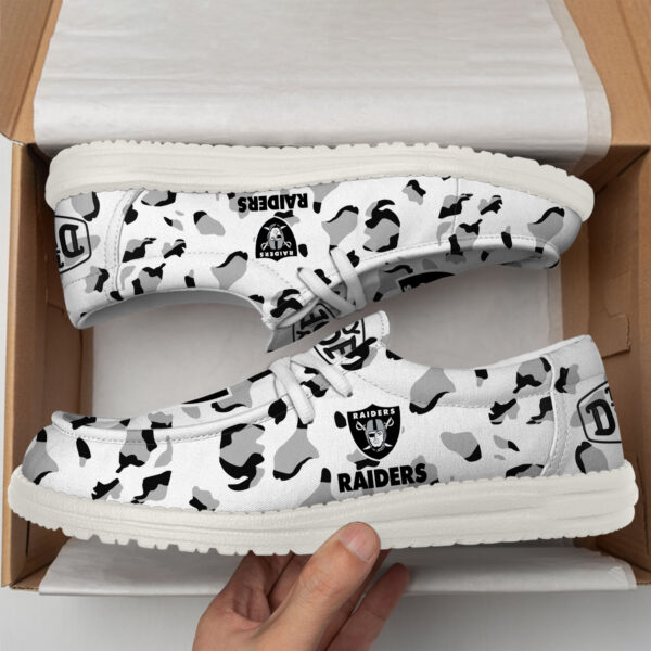Tubopro Las Vegas Raiders Hey Dude Shoes For Men And Women Ver2 - Image 4