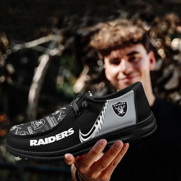 Tubopro Las Vegas Raiders Hey Dude Shoes For Men And Women - Image 4