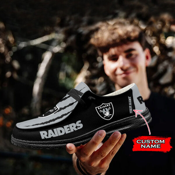 Tubopro Las Vegas Raiders Hey Dude Shoes For Men And Women - Image 4