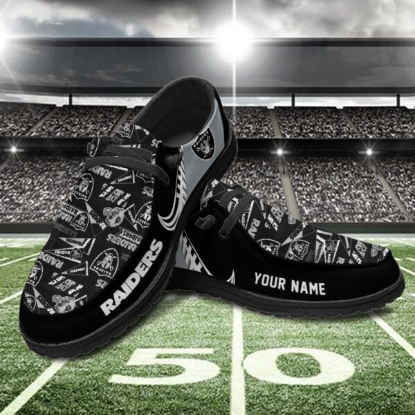 Tubopro Las Vegas Raiders Hey Dude Shoes For Men And Women - Image 2