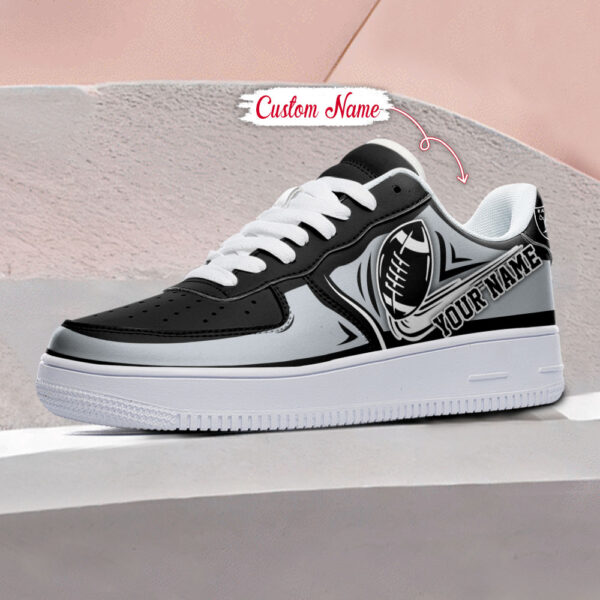 Tubopro Las Vegas Raiders NFL Air Low-Top Sneakers Shoes For Men And Women - Image 3