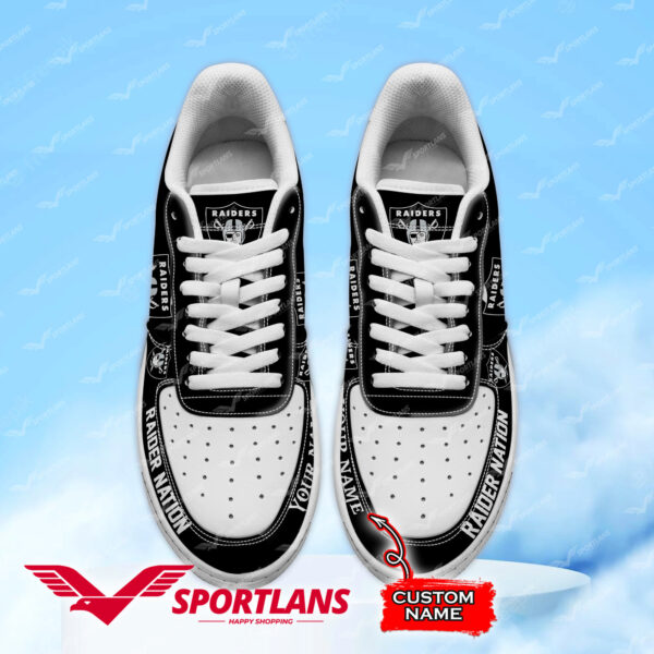 Tubopro Las Vegas Raiders NFL Air Low-Top Sneakers Shoes For Men And Women - Image 2
